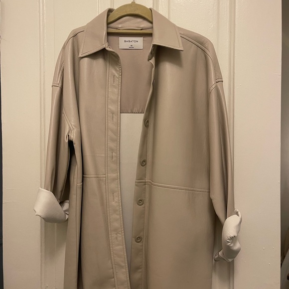 Aritzia Babaton Pelli Shirt Jacket (cream) - Picture 4 of 6